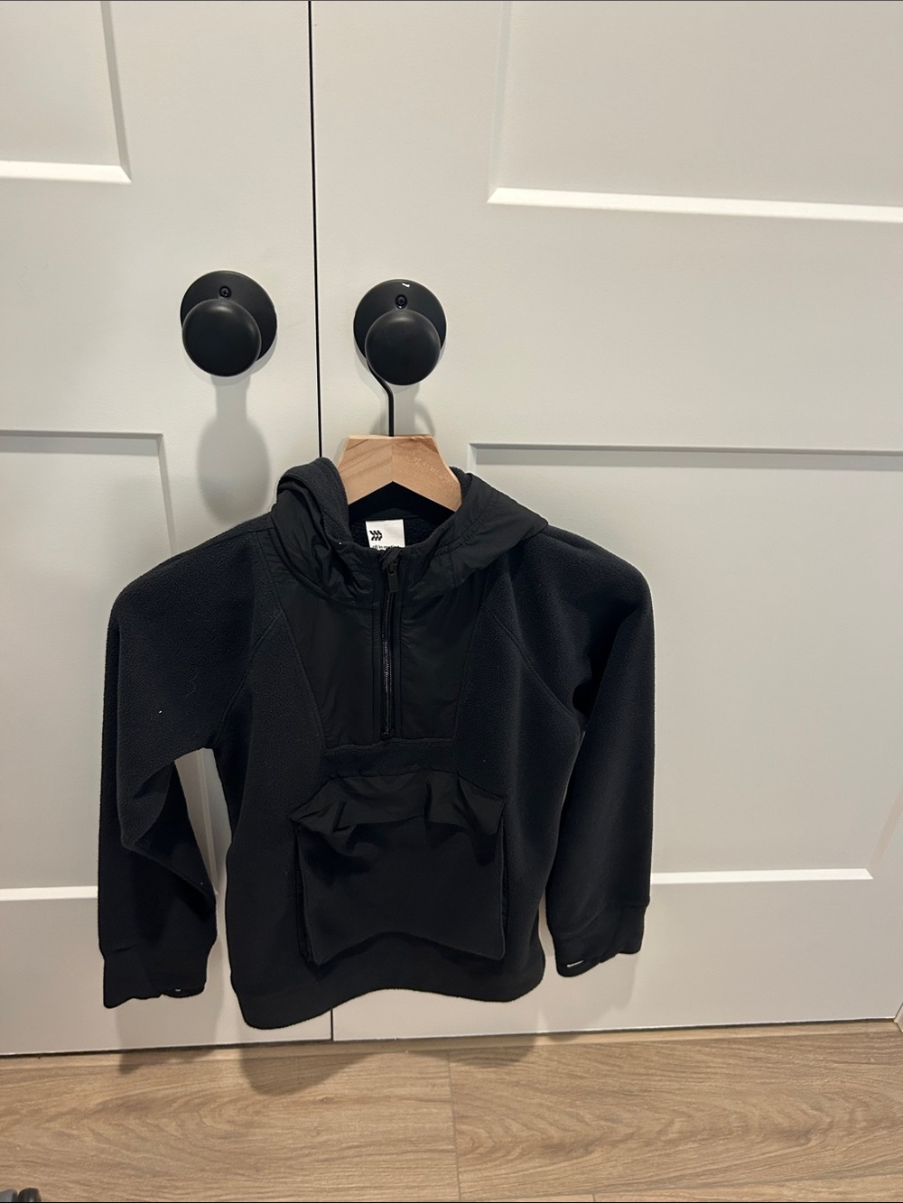 all in motion Black Kids Half-Zip Hooded Sweatshirt